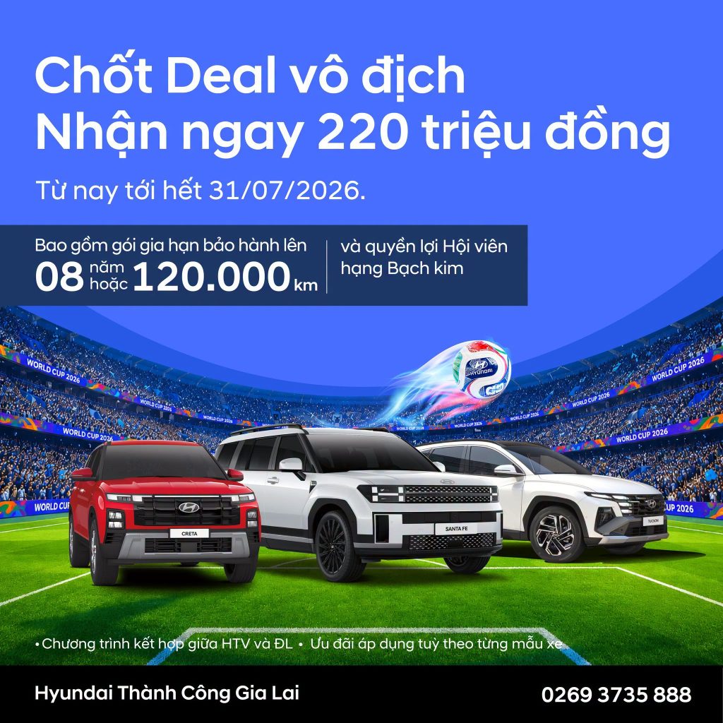 Ưu Đãi Hyundai Gia Lai Tháng 7 | Giảm Đến 220 Triệu Đồng