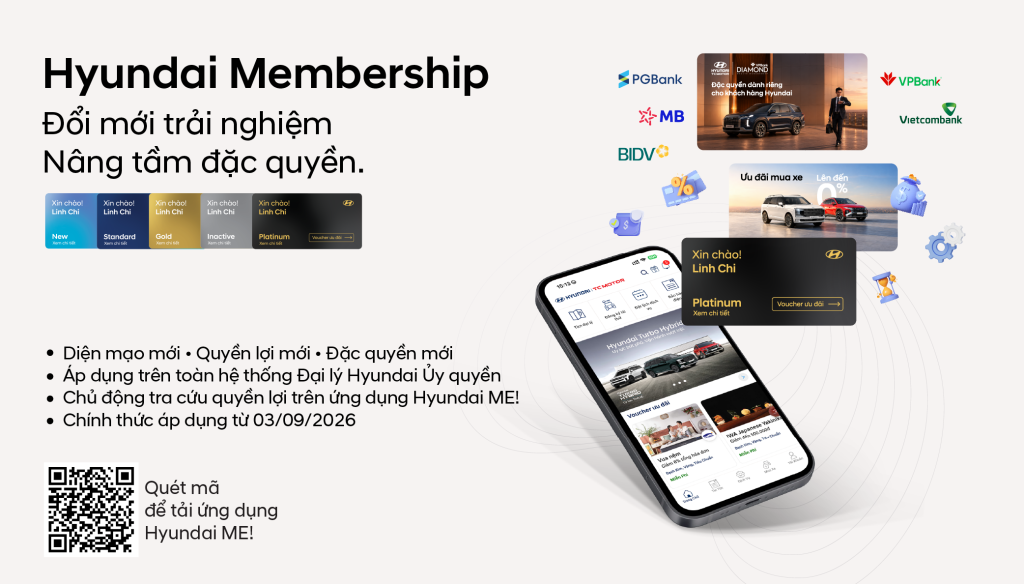 Hyundai Membership 2026 – Đổi mới trải nghiệm, nâng tầm đặc quyền